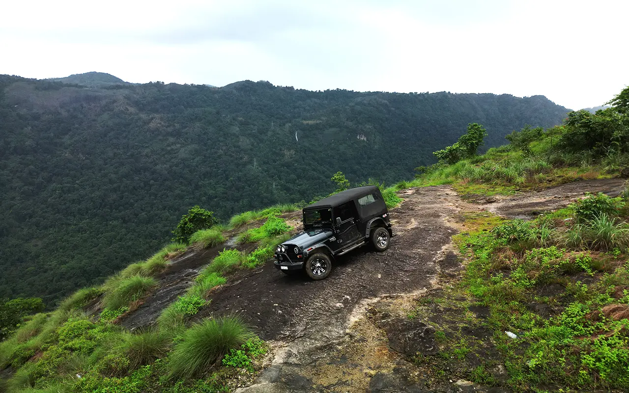 Jeep Safari activity at Parudeesa Resort in Idukki